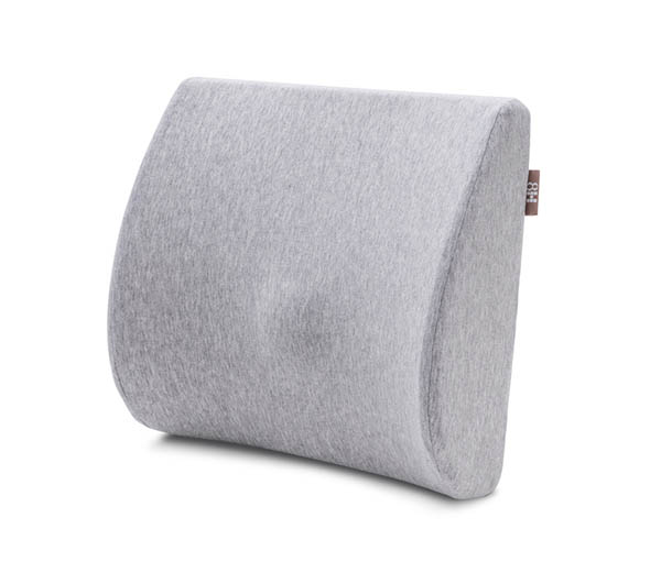 ash grey lumbar support cushion