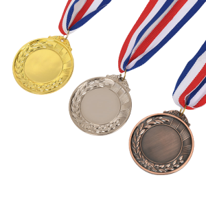 Picture of 3 Medals in Gold, Silver and Bronze