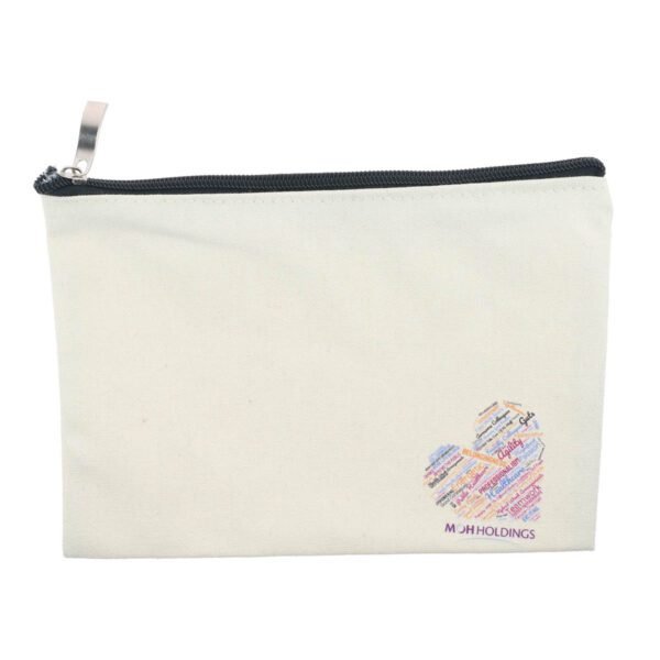Cotton Canvas Stationary Pouch with Zip