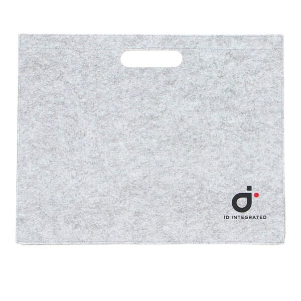 3mm Felt Folder Bag in Light Grey - Image 2
