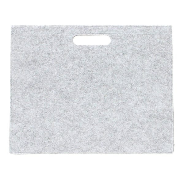 3mm Felt Folder Bag in Light Grey - Image 3
