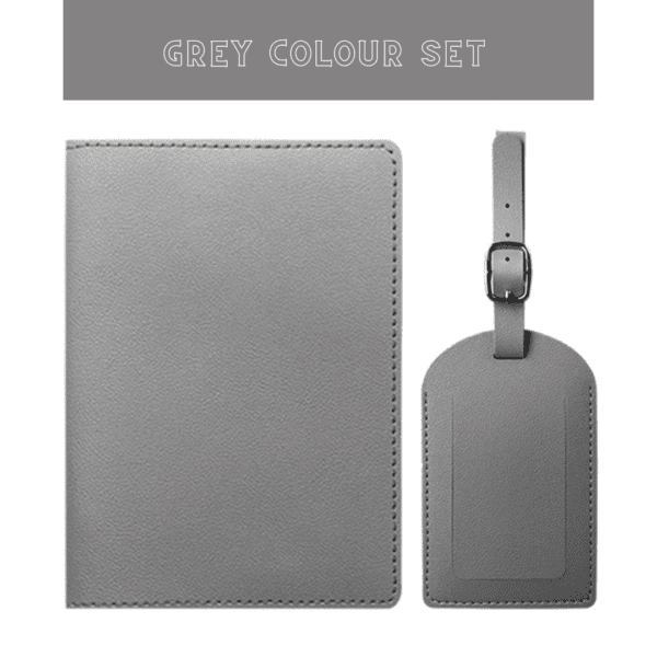 PU Leather Passport Cover & Luggage Tag - Image 5