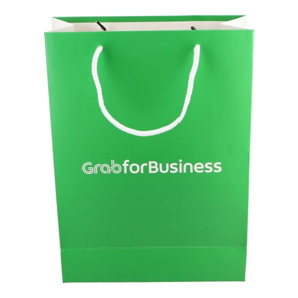 Front view of Grab Brand Paper Bag